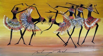 bailando Pintura - Bailando Cuero 1892 Africano